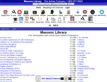 Tablet Screenshot of masoniclibrary.com